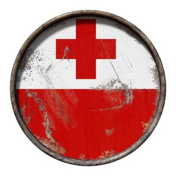 Old Tonga flag Stock Illustration