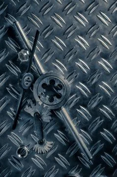 Old tools and chaser Stock Photos