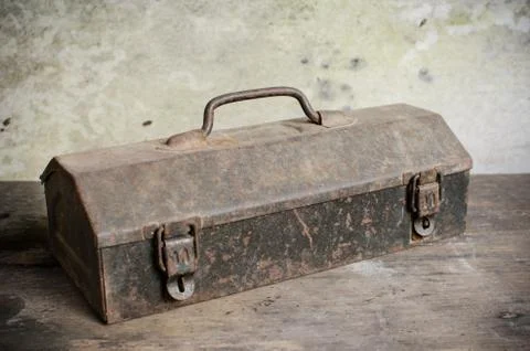 Old tools box Stock Photos