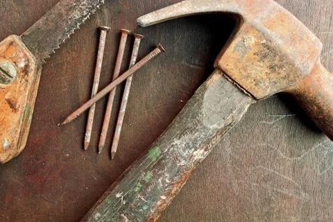 Old tools Foto stock