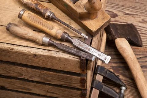 Old tools Stock Photos