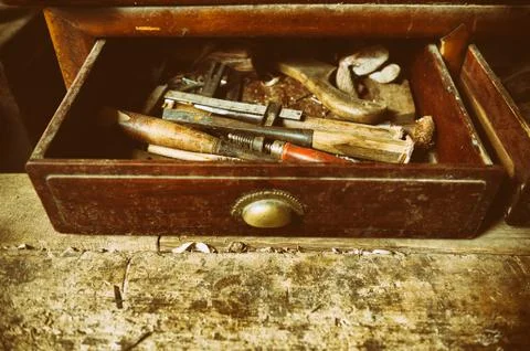 Old tools. Stock-Fotos