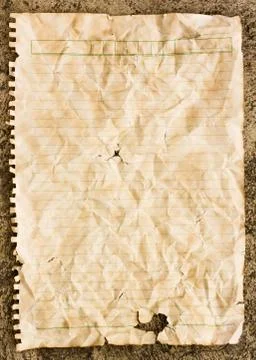 Old torn crumpled paper Stock Photos