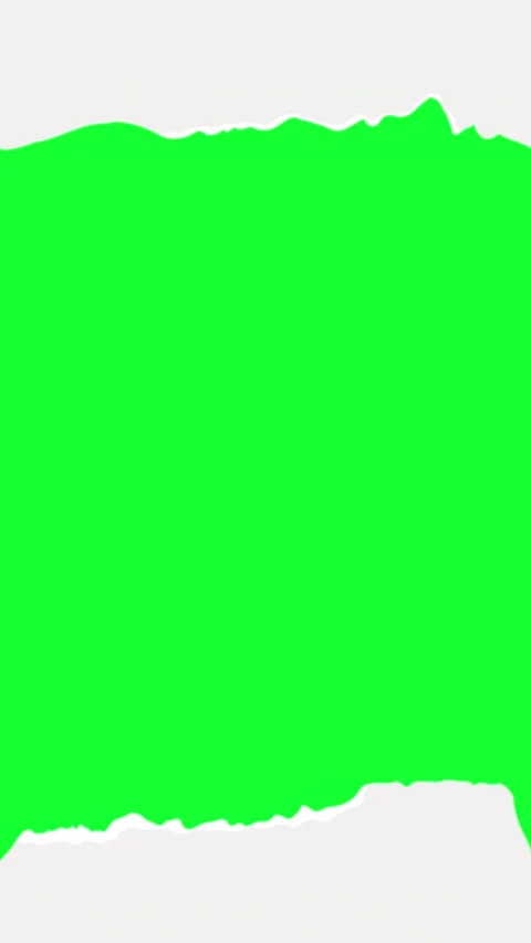 Old Torn Paper Animation On Green Screen Stock Footage 346565292
