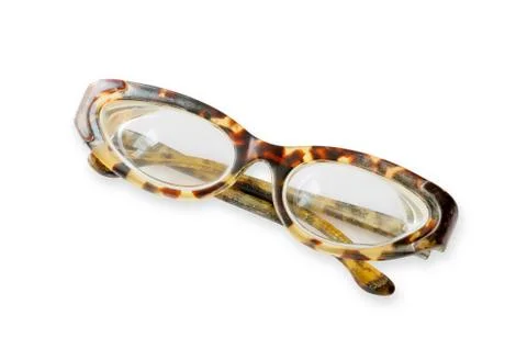 Old tortoise eyeglasses Stockfoto's