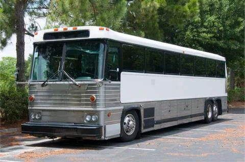 Old Tour Bus Stock Photos