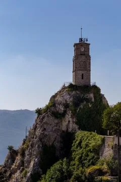 Old tower with clock Stock Photos