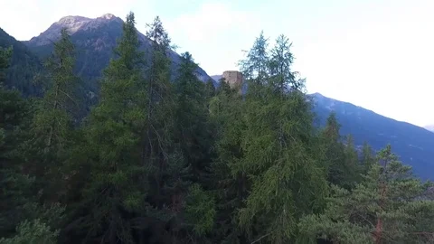 Old tower on a hill Stock Footage 79555860