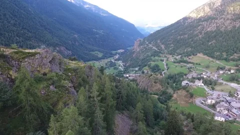 Old tower on a hill Stock Footage 79556066