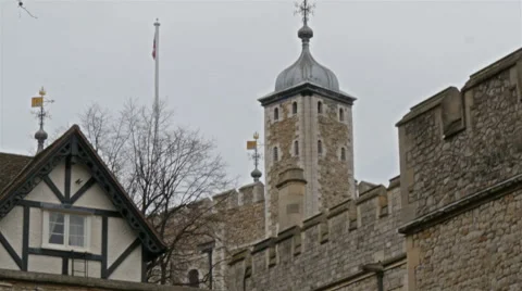 The old Tower of London. Stock Footage 48037619