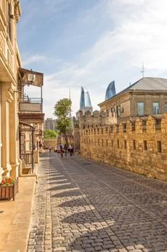 The Old Town of Baku Stock Photos