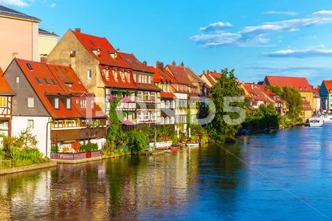 Old Town in Bamberg, Germany Stock Photos