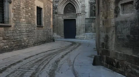 Old Town Barcelona Video stock 18560920