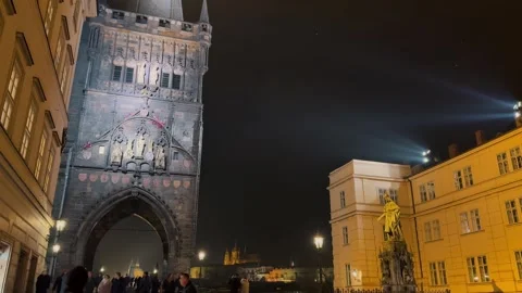 Old Town Bridge Tower 2 (Editorial) Stock-Footage 319389158