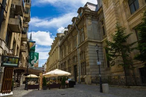Old town in bucharest, romania Stock Photos