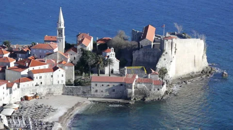 Old town of Budva Video stock 34049068