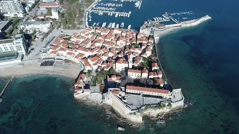 Old Town Budva Montenegro Stock Footage 84505853