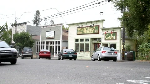 Old town cafe Stock Footage 846896