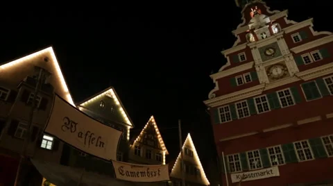 Old town christmas pan Stock Footage 33303172