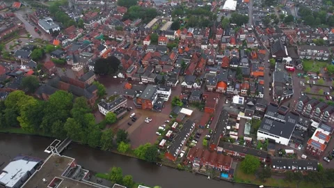  the old town of city Appingedam Stock Footage 283683529