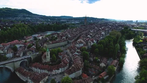 The old town of the city Bern Stock Footage 308398486