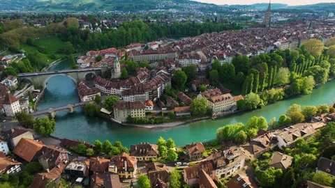 The old town of the city Bern Vídeos de archivo 308398496
