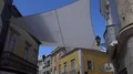Old town city center lifestyle impression in Faro at Algarve, Portugal 4k or 4k+ Resolution