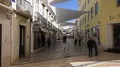 Old town city center lifestyle impression in Faro at Algarve, Portugal 4k or 4k+ Resolution