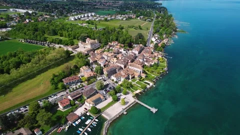 The old town of the city Coppet Stock Footage 308322011