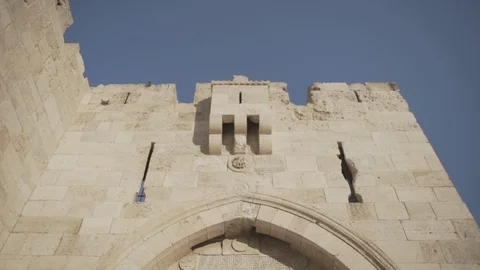 Old town city gate Stock Footage 114239340