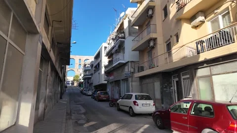 The Old town of city of Kavala, Greece Stock Footage 326880153