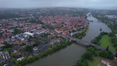 The old town of the city Kitzingen Stock Footage 278680979