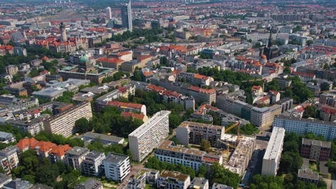 The old town of the city Leipzig Stock Footage 281493484