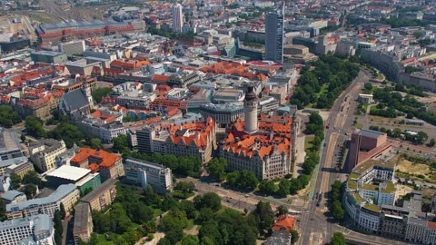 The old town of the city Leipzig Stock Footage 281493617