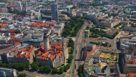 The old town of the city Leipzig Stock Footage 281493816
