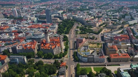 The old town of the city Leipzig Stock Footage 281493942