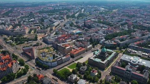 The old town of the city Leipzig Stock Footage 281494035
