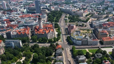 The old town of the city Leipzig Stock Footage 281494135