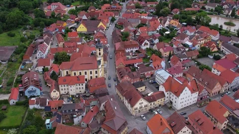 The old town of the city Scheinfeld Stock Footage 278760035