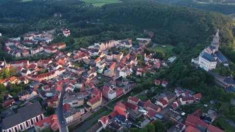 The old town of the city Weida Stock Footage 281124222