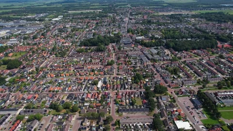 The old town of the city Wolvega Stock Footage 283663704