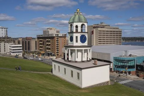 Old Town Clock at the Citadel, Downtown Halifax, Nova Scotia, Canada, North Stock Photos