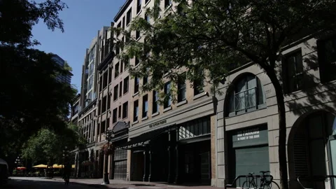 Old town, cyclist passing Stock Footage 146820642