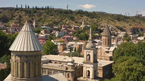 Old town district of Tbilisi Stock Footage 202268570