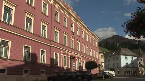 Old Town in Eisenerz, beautyfull small town in Austria, Styria, Europe Stock Footage 168976352