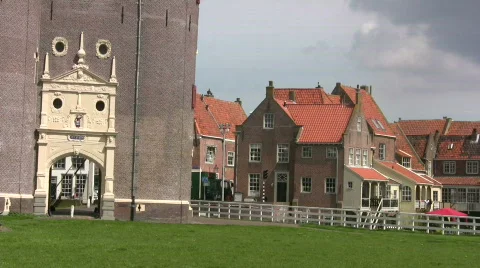 The old town Enkhuizen Video stock 119944