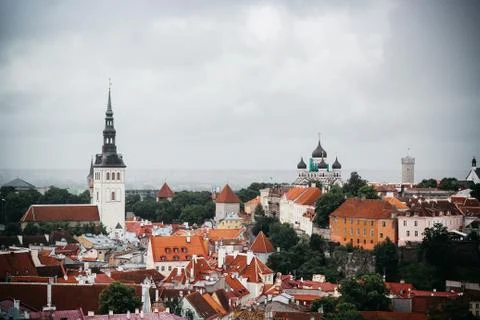 Old town in Estonia Stock Photos