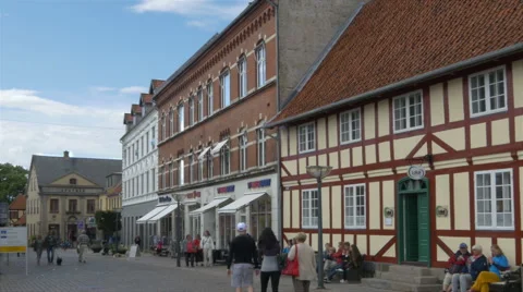 Old town - Faaborg Denmark Stock Footage 55254837