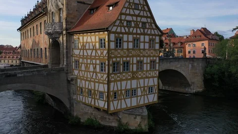 Old Town Hall Bamberg Video stock 112376355