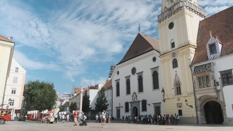 Old Town Hall in Bratislava Stock Footage 116036906
